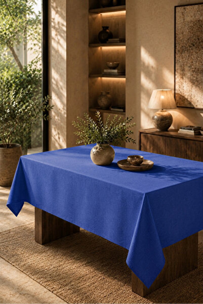 desenizmir American Service, 130 X 280 Cobalt Blue Tablecloth