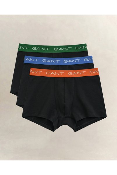 Gant Erkek Siyah Slim Fit 3'lü Boxer