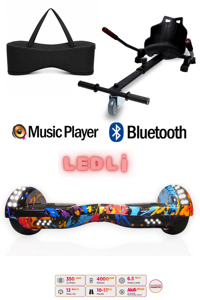 CityMate Elektrikli Kaykay Scooter Akıllı Denge Hoverboard + HoverKart + Çant...