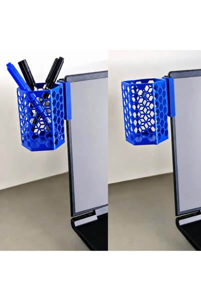 Bezos 3D Printing Monitor Pen Holder - Honeycomb Patterned Laptop Edge Hexago...