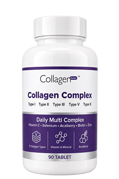 Collagen Forte Platinum 5 Tip Kolajen Complex Tip 1,2,3,5 Ve Tip 10 Biotin, Ç...