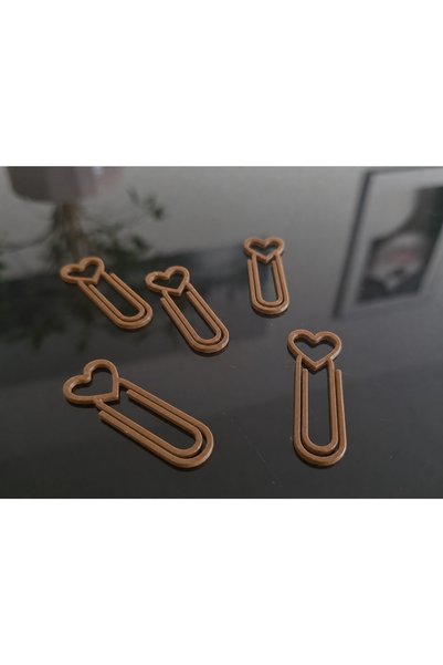 ASTRALTECH 3D Printed Paper Clips - Set of 10 - Brown