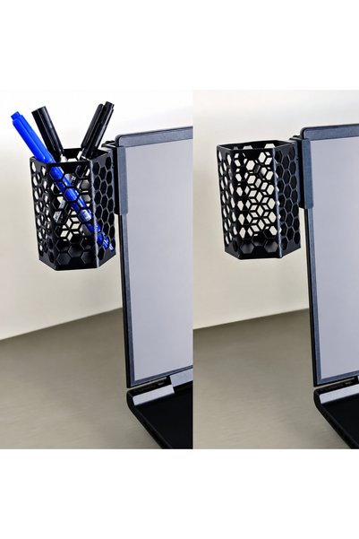 Bezos 3D Printing Monitor Pen Holder - Honeycomb Patterned Laptop Edge Hexago...