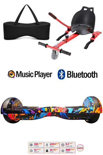 CityMate Elektrikli Kaykay Scooter Hoverboard Akıllı Denge 6.5 Inch + Hover K...