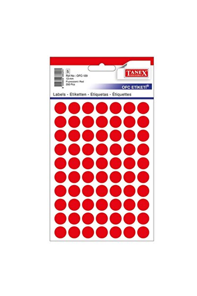 Tanex Etichete autoadezive rotunde, D13 mm, 700 buc/set, TANEX, alb