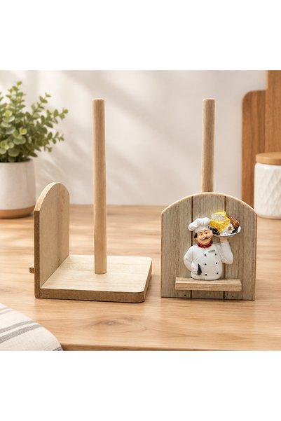 Bezos Wooden Mdf Paper Towel Holder