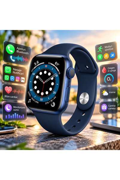 ideal STORE Smartwatch idealStore I Watch S6, Ecran Complet Tactil, Ecran Cur...