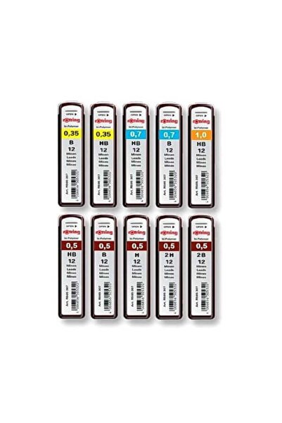 Rotring Rotring HB Leads, 0.7 mm, 12 Pieces