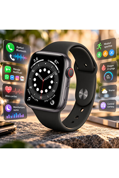ideal STORE Smartwatch idealStore I Watch S6, Ecran Complet Tactil, Ecran Cur...