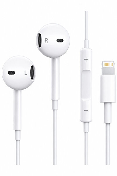 Ryan Lightning Mikrofonlu Kablolu Kulak İçi Kulaklık iPhone 14 13 12 11 X XR ...
