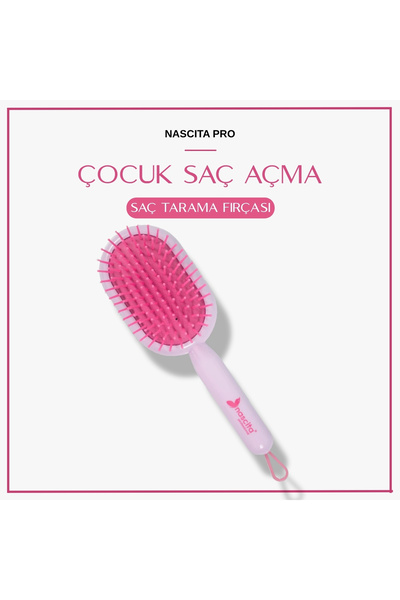 nascita Çocuk Saç Açma Ve Tarama Fırçası Pembe - 46