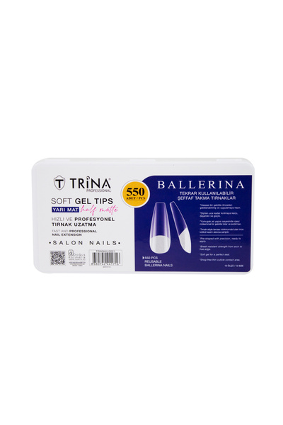 Trina Soft Jel Takma Tırnak - Ballerina (YARI MAT) 550' Li - 21