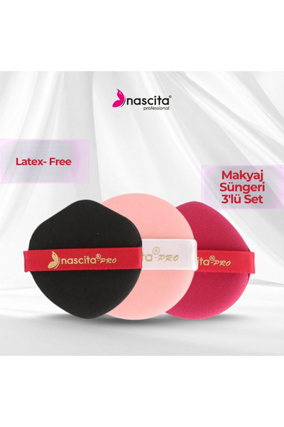 nascita 3-Piece Latex-Free Makeup Sponge Set Nasyuzfs0146