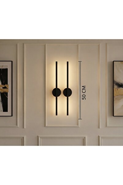 ST LİGHTİNG 50cm SİYAH Kablosuz Pilli Salon Koridor Tablo Duvar Resim Televiz...