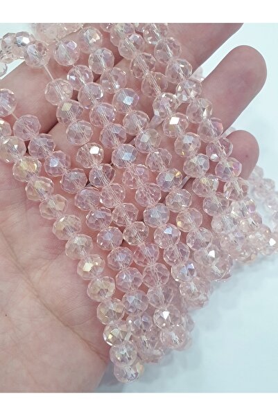 CRYSTALSHOP 8мм Розови кристални мъниста (195 броя)