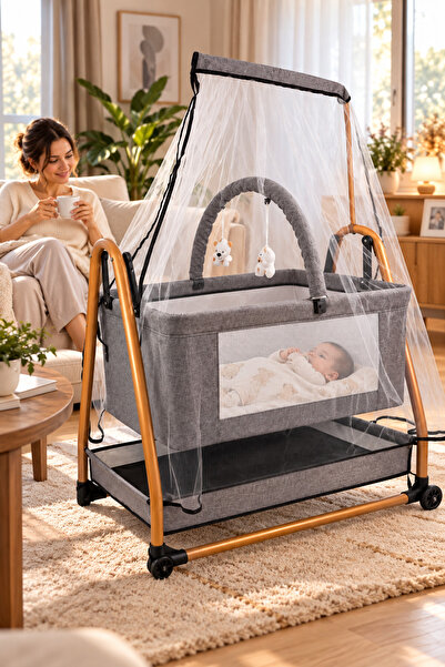 Baby Home Rüya Sallanır Anne Yanı Bebek Beşiği Sepet Beşik