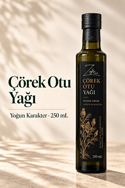zafirnatural Soğuk Sıkım Çörek Otu Yağı 250 ml | Yoğun Karakter | Zafir Natural