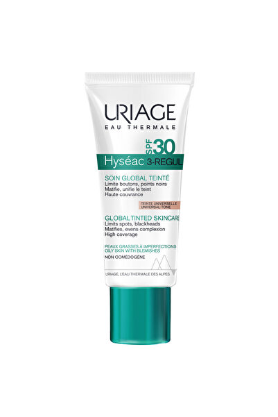 Uriage Cremă anti-acnee colorată Hyseac 3-Regul SPF30, 40 ml