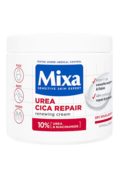MİXA Urea Cica Repair cremă regenerantă pentru față și corp cu 10% uree și ni...