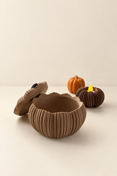 OEM 🎃 Cutie Decorativă în Formă de Dovleac cu Capac | Organizator Elegant pe...