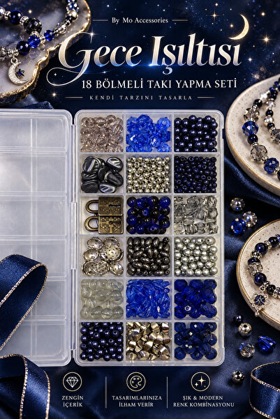 By MO Accessories 🌙   Νυχτερινή Λάμψη – Σετ 18 θέσεων για την κατασκευή κοσμ...