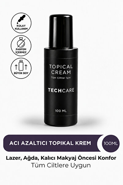 Tech Care Acı Azaltıcı Care Cream-Topical Cream Lazer Epilasyon Ağda Dolgu Pr...