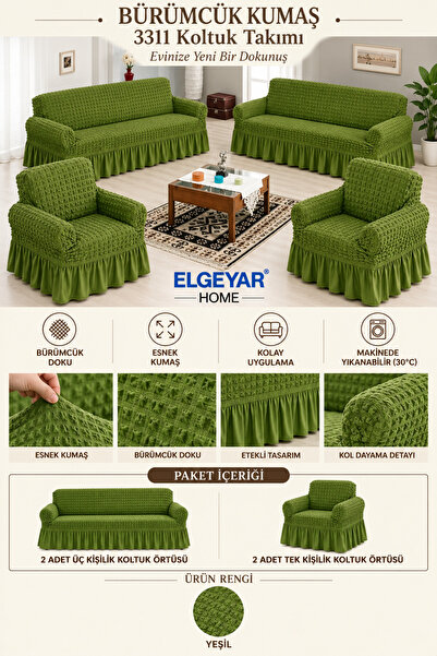 elgeyar Bürümcük Armchair, Sofa, Sofa Bed Cover, Sofa Cover 3 3 1 1