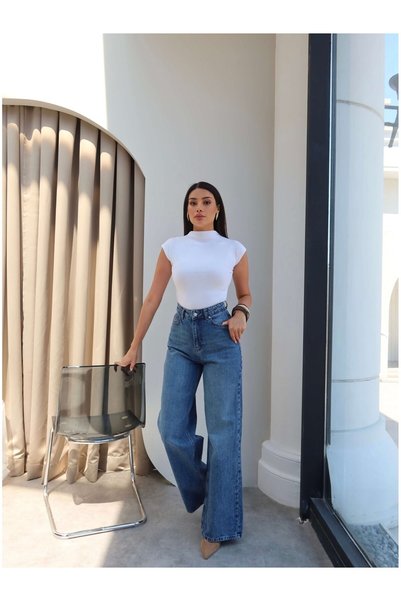 ESRAHELVACI High Waist Wide Leg Jeans
