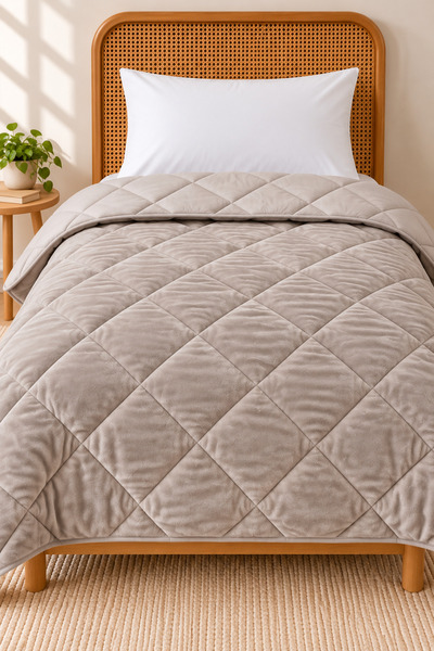 meressa home لحاف ويلسوفت فردي من القطيفة والناعم (مقاس 155x215 سم)