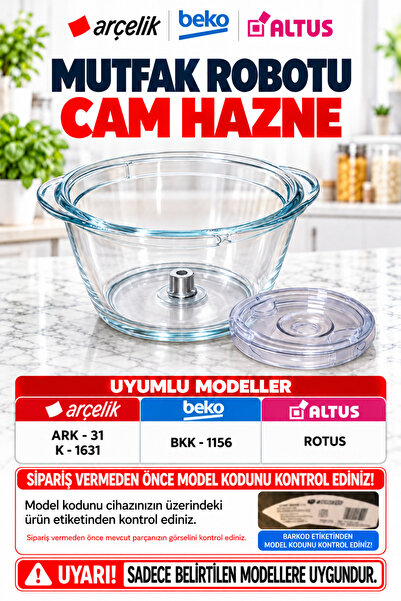 Beko Doğrayıcı Blender Valso Cam Kap