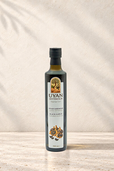 UYAN ZEYTİNCİLİK SİYAH SARIMSAK ÇEŞNİLİ ZEYTİNYAĞI 500 ML.