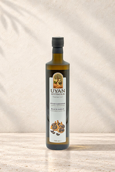 UYAN ZEYTİNCİLİK SİYAH SARIMSAK ÇEŞNİLİ ZEYTİNYAĞI 750 ML.