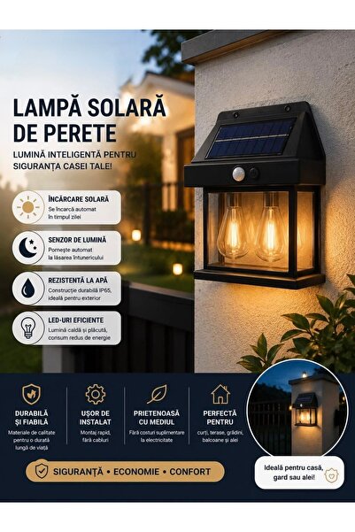 OEM Lampă solară dublă de perete