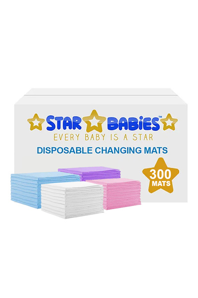 STAR BABiES - Disposable Changing Mats - Color May Vary - 300 Pcs