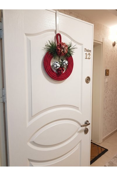 bayram taşcıoğlu home desing Yılbaşı konsept kozalak Garland Hediyelik Kapı D...