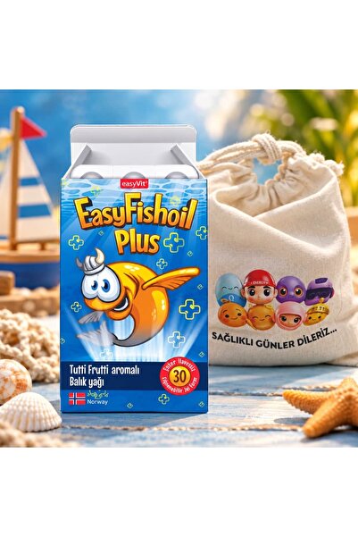 Easy Fishoil Plus Yüksek Omega 3 Yağ Asitleri İçeren Balık Yağı, Size Özel Ha...