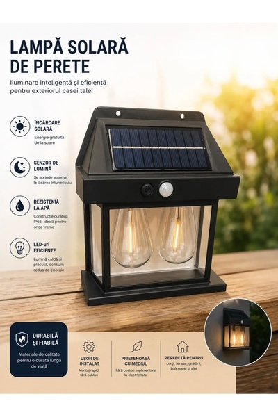 OEM Lampă solară dublă de perete