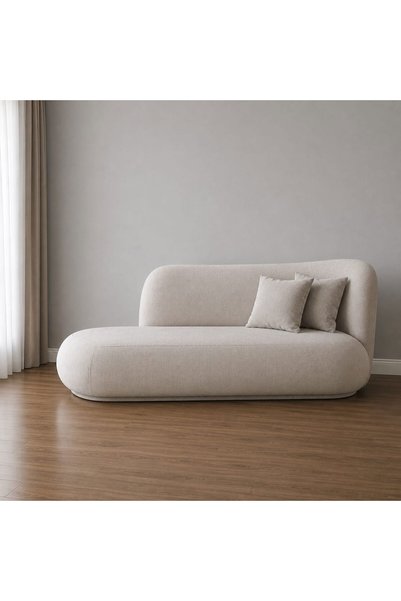 homejoyz Linen Sofa 3 Seats - Swedish Wood - 210×72×80 cm