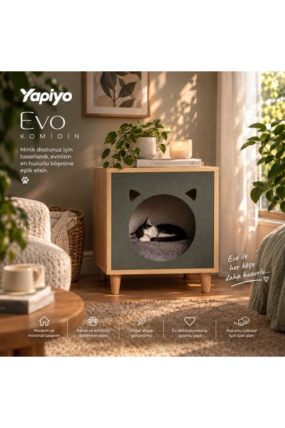 YAPIYO KEDİ EVO KOMİDİN