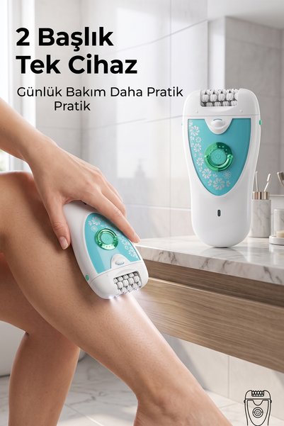 DEMPOWER Dp-14 Mavi Renk Epilasyon Cihazı 2 Başlıklı