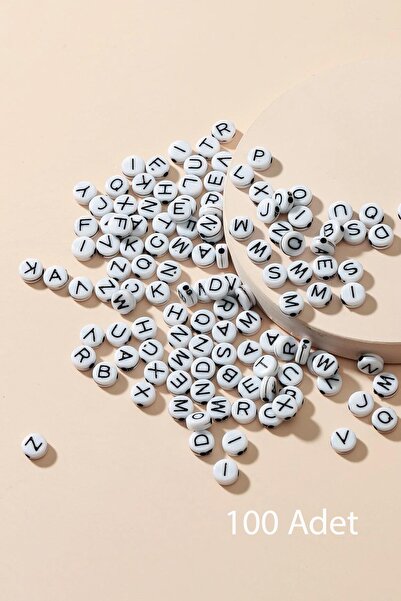 New Obsessions Diy Jewelry Making Material 100 Pieces Plastic Letter Beads