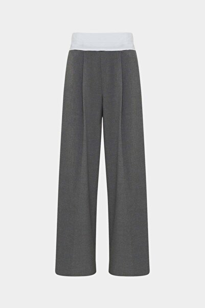 Açelya Okcu High Waist Corsage Detailed Palazzo Women's Trousers