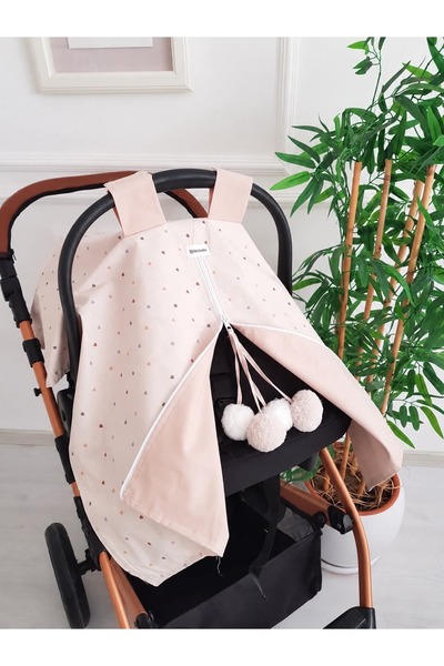 ib ilkimbebe Stroller Cover with Zipper, Double Layer, Newborn Baby Products,...