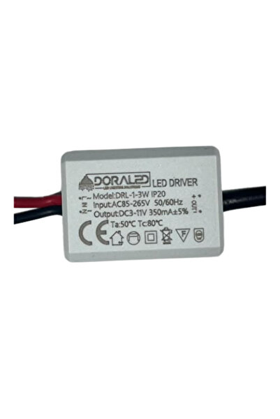 DORA LED 1-3X1W 350Ma 3-12V Power Led Driver IP20 Power Led Sürücü