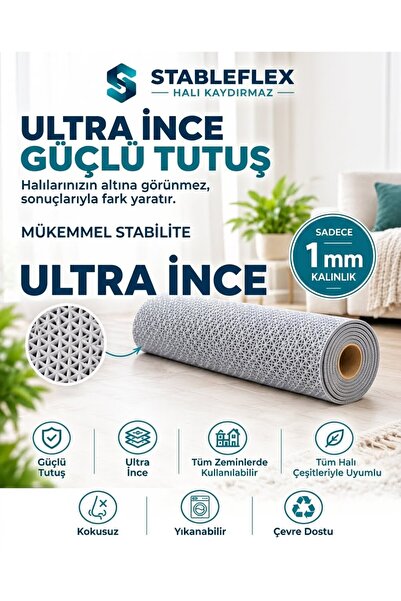Stableflex Halı Kaydırmaz,Anti Slip Kaydırmaz Mat Halı Yatak Sabitleyici Altl...