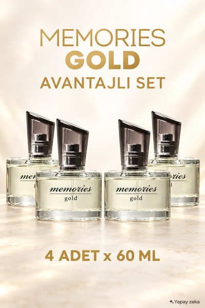Huncalife Memories Gold Kadın Parfüm Edt 60 ml x 4 Adet
