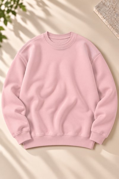 uyguntarz Hanorac unisex cu textura moale, simplu, cu 3 fire O supradimension...