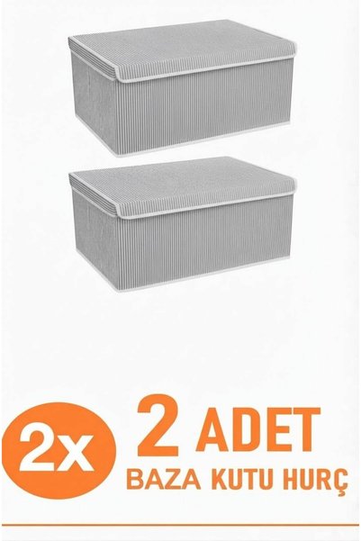 EMİRLER 2 Adet Baza Ve Çekyat Hurcu - Baza Altı Sert Hurç - 50x40x19cm
