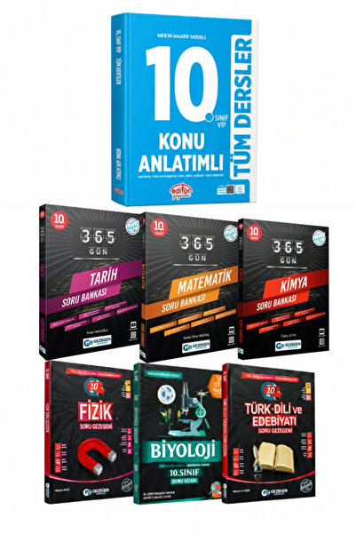 Editör Yayınevi 10. Sınıf Konu Anlatımlı+Edebiyat+Matematik+Tarih+Fizik+Kimya...