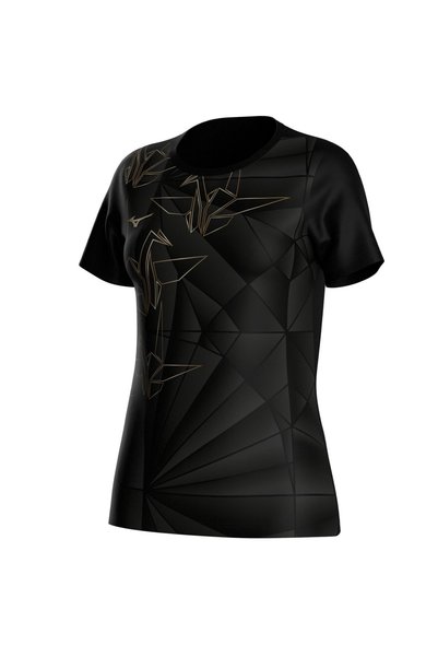 MIZUNO Γυναικείο Αθλητικό Μπλουζάκι Τρεξίματος με Γραφικά DryAeroFlow - Περιο...
